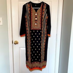 Indian Pakistani Black Salwar Kameez